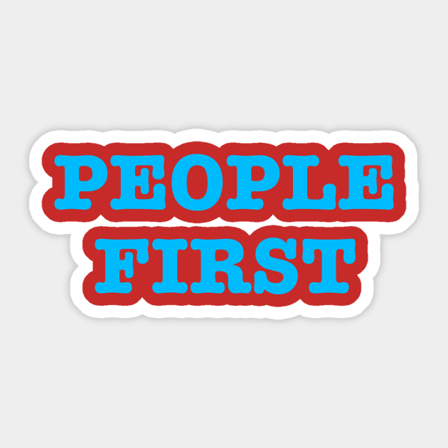 People First Sticker by Utopic Slaps